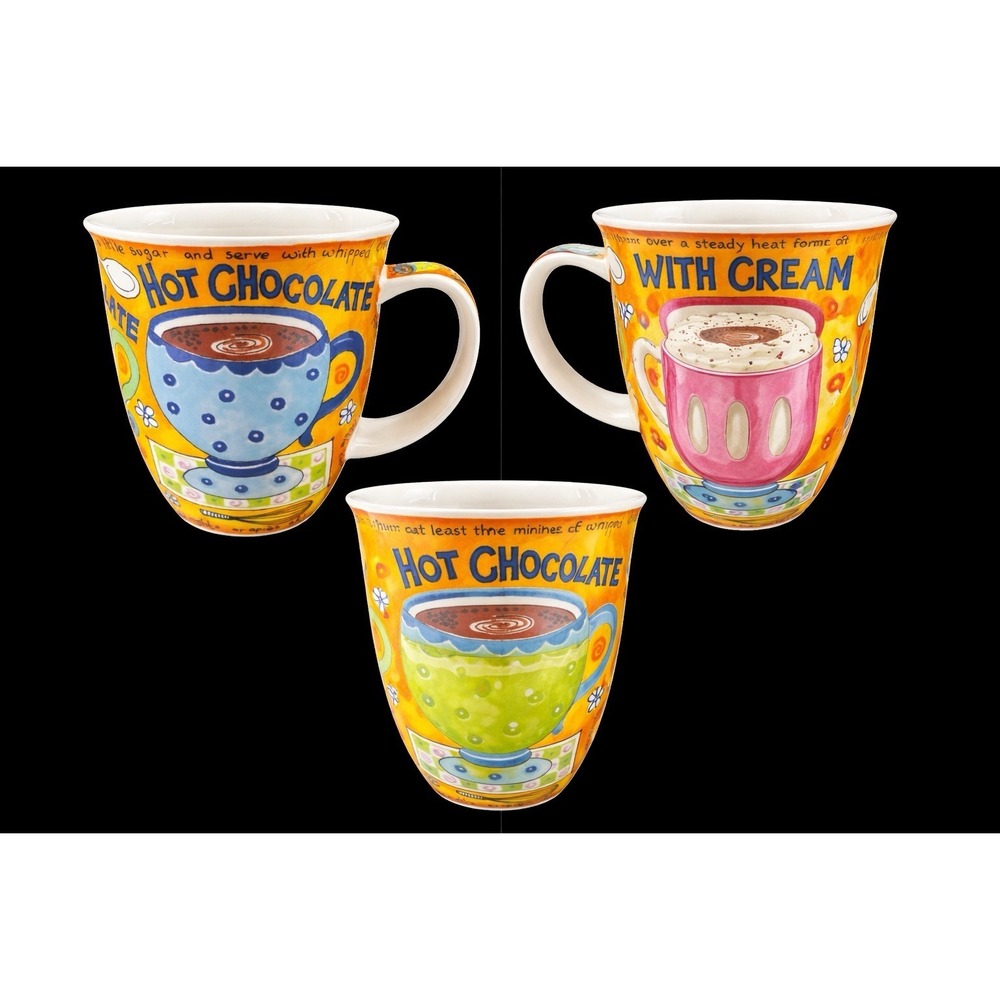 Dunoon By Jane Brookshaw Stoneware Mug Hot Chocolate Novelty‎ Made In Scotland